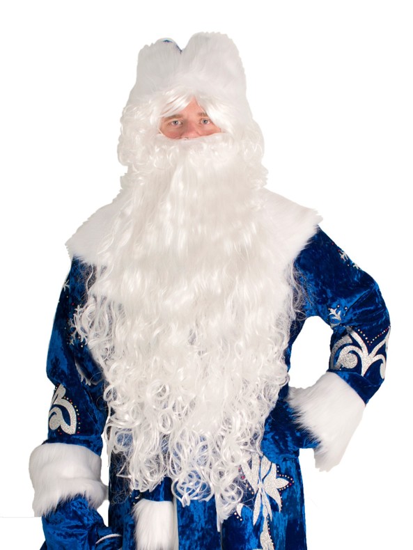 Борода Деда мороза 80 см.